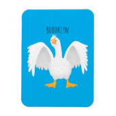 Grappig nieuwsgierig als cartoon magneet (Verticaal)