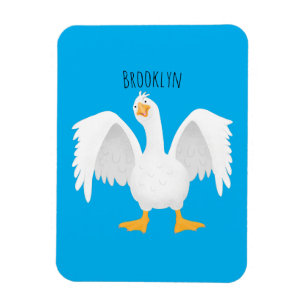 Grappig nieuwsgierig als cartoon magneet