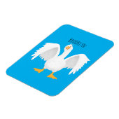 Grappig nieuwsgierig als cartoon magneet (Linkerzijde)