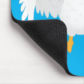 Grappig nieuwsgierig als cartoon muismat (Hoek)