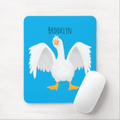 Grappig nieuwsgierig als cartoon muismat (Met muis)