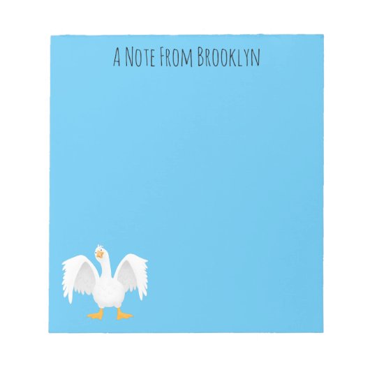 Grappig nieuwsgierig als cartoon notitieblok (Voorkant)