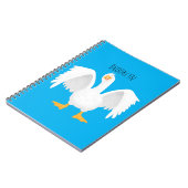 Grappig nieuwsgierig als cartoon notitieboek (Linkerzijde)