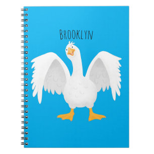 Grappig nieuwsgierig als cartoon notitieboek