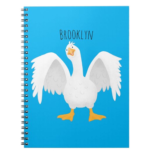 Grappig nieuwsgierig als cartoon notitieboek (Voorkant)