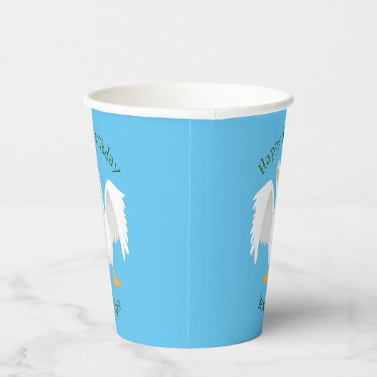 Grappig nieuwsgierig als cartoon papieren bekers (Rechts)