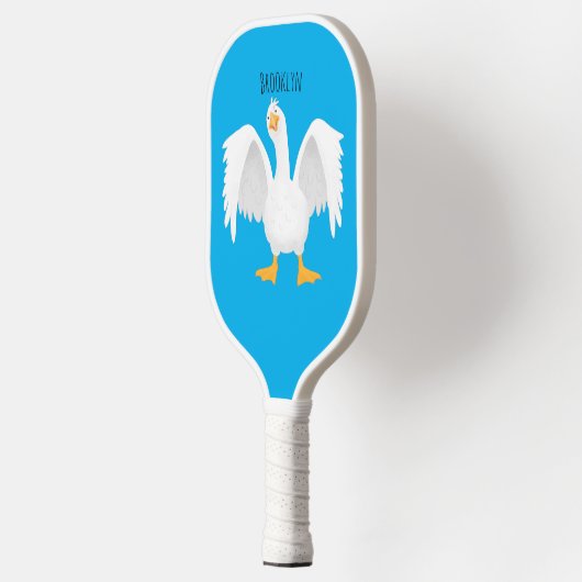 Grappig nieuwsgierig als cartoon pickleball paddle (Links)