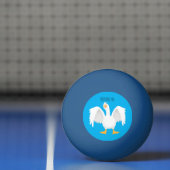 Grappig nieuwsgierig als cartoon pingpongbal (Net)