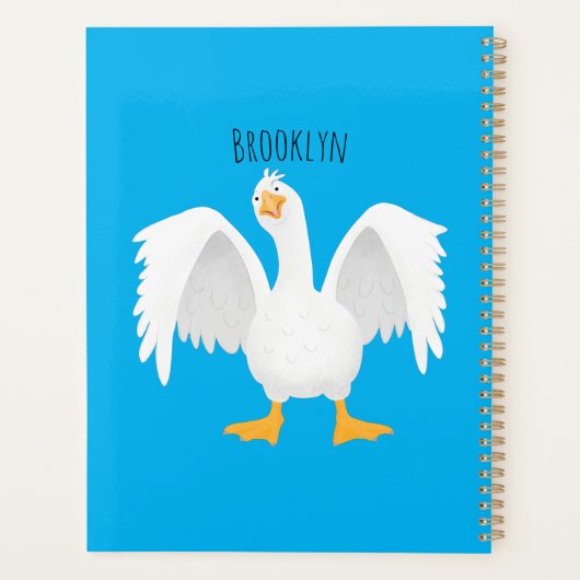 Grappig nieuwsgierig als cartoon planner (Achterkant)