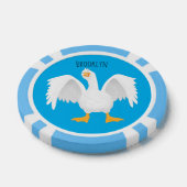 Grappig nieuwsgierig als cartoon poker chips (Enkel)