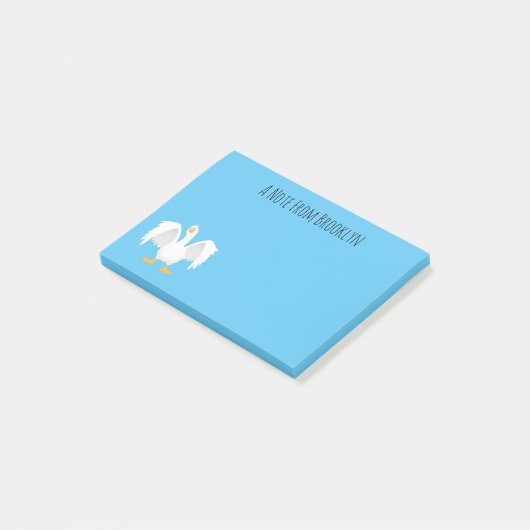 Grappig nieuwsgierig als cartoon post-it® notes (Schuin)