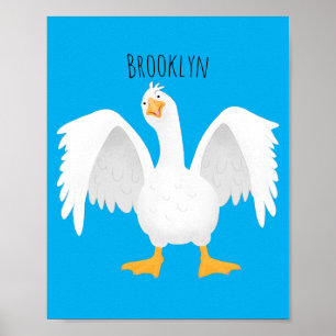 Grappig nieuwsgierig als cartoon poster