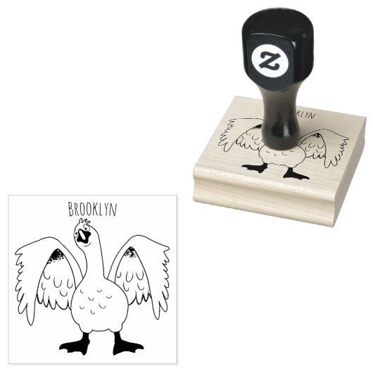 Grappig nieuwsgierig als cartoon rubberstempel (Gestempeld)