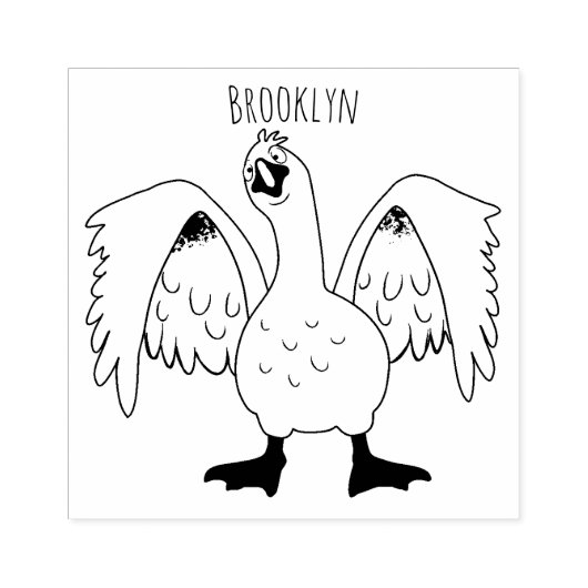 Grappig nieuwsgierig als cartoon rubberstempel (Afrduk)