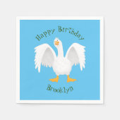 Grappig nieuwsgierig als cartoon servet (Voorkant)