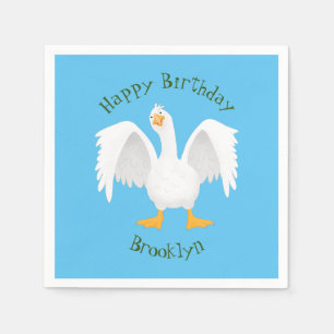 Grappig nieuwsgierig als cartoon servet