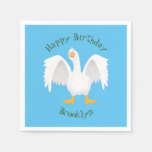 Grappig nieuwsgierig als cartoon servet (Voorkant)