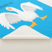 Grappig nieuwsgierig als cartoon sherpa deken (3/4)