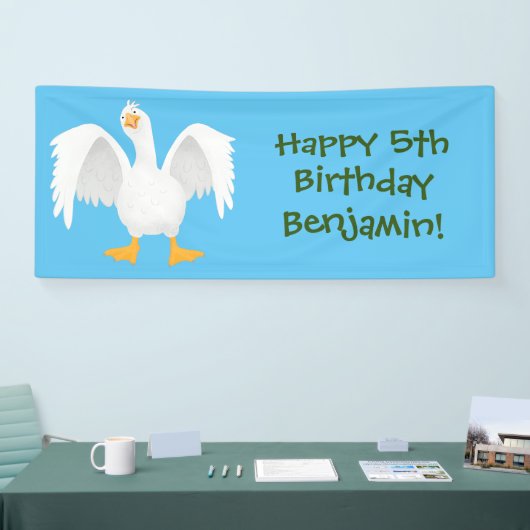 Grappig nieuwsgierig als cartoon spandoek (Beurs)