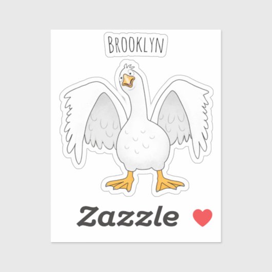 Grappig nieuwsgierig als cartoon sticker (Vel)