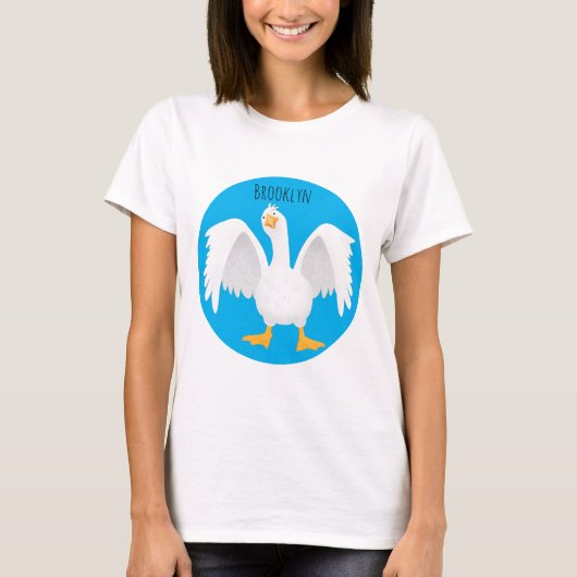 Grappig nieuwsgierig als cartoon t-shirt (Voorkant)