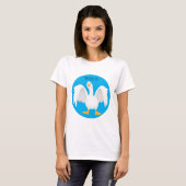Grappig nieuwsgierig als cartoon t-shirt (Voorkant volledig)