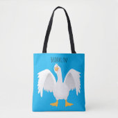 Grappig nieuwsgierig als cartoon tote bag (Voorkant)