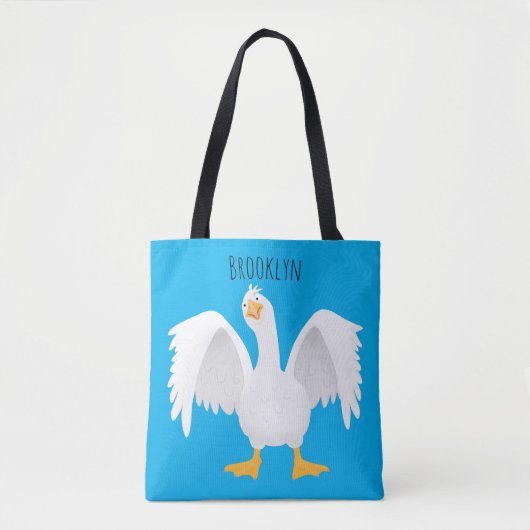 Grappig nieuwsgierig als cartoon tote bag (Voorkant)