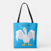 Grappig nieuwsgierig als cartoon tote bag (Achterkant)