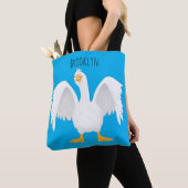 Grappig nieuwsgierig als cartoon tote bag (Dichtbij)