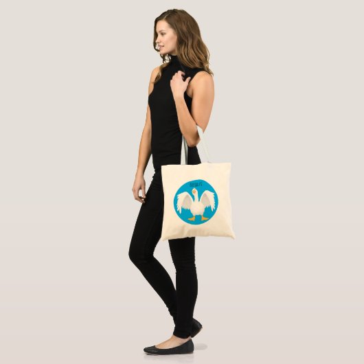 Grappig nieuwsgierig als cartoon tote bag (Voorkant (model))