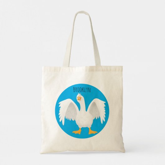 Grappig nieuwsgierig als cartoon tote bag (Achterkant)