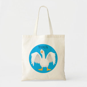 Grappig nieuwsgierig als cartoon tote bag