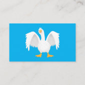 Grappig nieuwsgierig als cartoon visitekaartje (Achterkant)