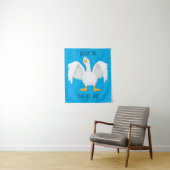 Grappig nieuwsgierig als cartoon wandkleed (In situ)