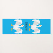 Grappig nieuwsgierig als cartoon yogamat (Achterkant (horizontaal))