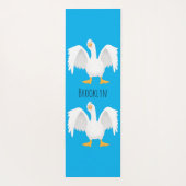 Grappig nieuwsgierig als cartoon yogamat (Achterkant)