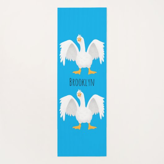 Grappig nieuwsgierig als cartoon yogamat (Achterkant)