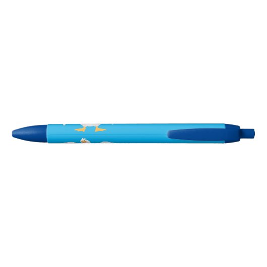 Grappig nieuwsgierig als cartoon zwarte inkt pen (Achterkant)