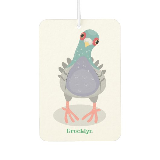 Grappig nieuwsgierig cartoon illustratie luchtverfrisser (Voorkant)