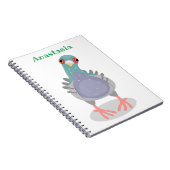 Grappig nieuwsgierig cartoon illustratie notitieboek (Rechterzijde)