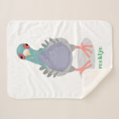 Grappig nieuwsgierig cartoon illustratie sherpa deken (Voorkant (horizontaal))