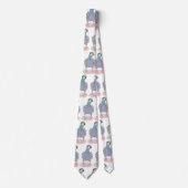 Grappig nieuwsgierig cartoon illustratie stropdas (Voorkant)