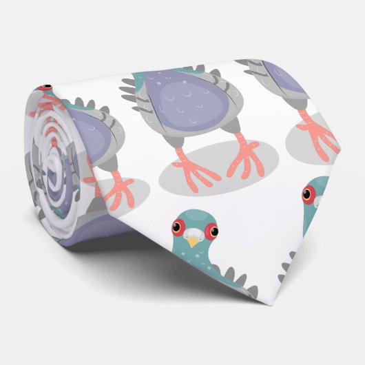 Grappig nieuwsgierig cartoon illustratie stropdas (Opgerold)