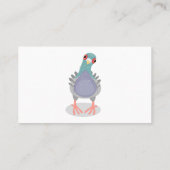 Grappig nieuwsgierig cartoon illustratie visitekaartje (Achterkant)