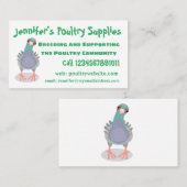 Grappig nieuwsgierig cartoon illustratie visitekaartje (Voorkant / Achterkant)