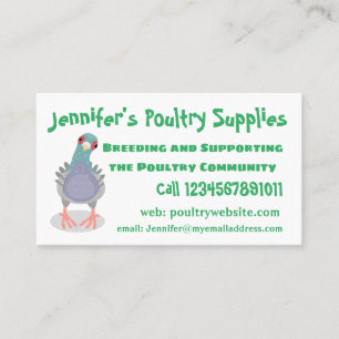 Grappig nieuwsgierig cartoon illustratie visitekaartje