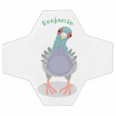 Grappig nieuwsgierig cartoon illustratie voetbal (Enkel)