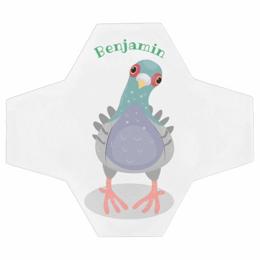 Grappig nieuwsgierig cartoon illustratie voetbal (Enkel)