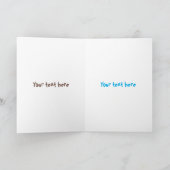 Grappig nieuwsgierig coatimundi cartoon illustrati kaart (Binnen)